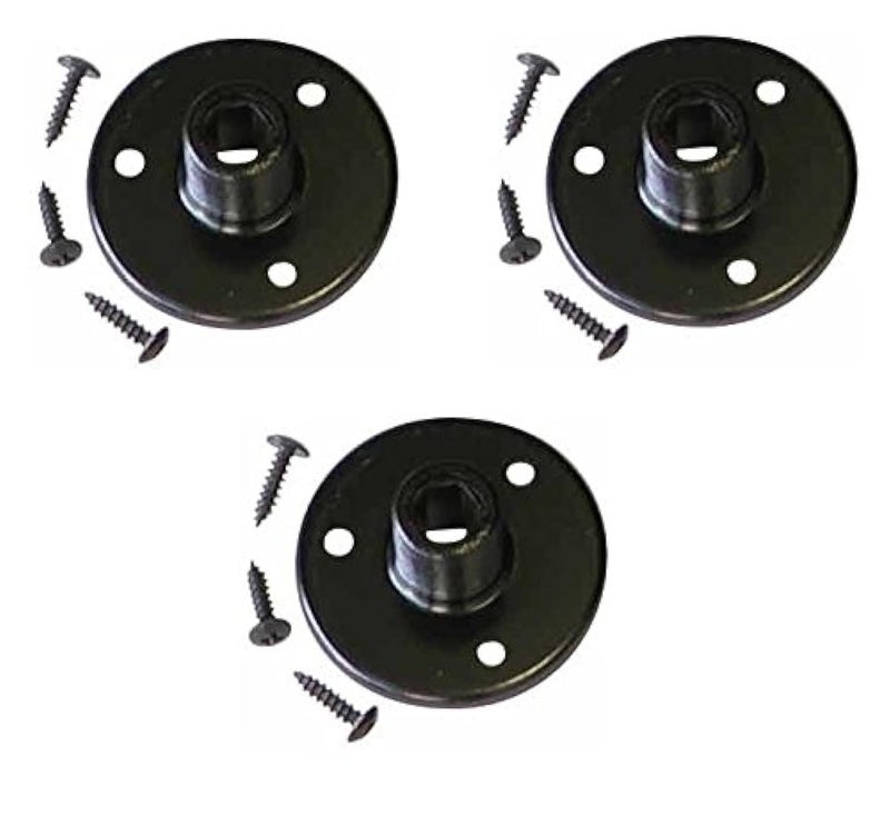Audio2000'S AST4264BX3 3-Pack Black Microphone Gooseneck Table Mounts with 5/8" X 27 Threads and Mounting Screws